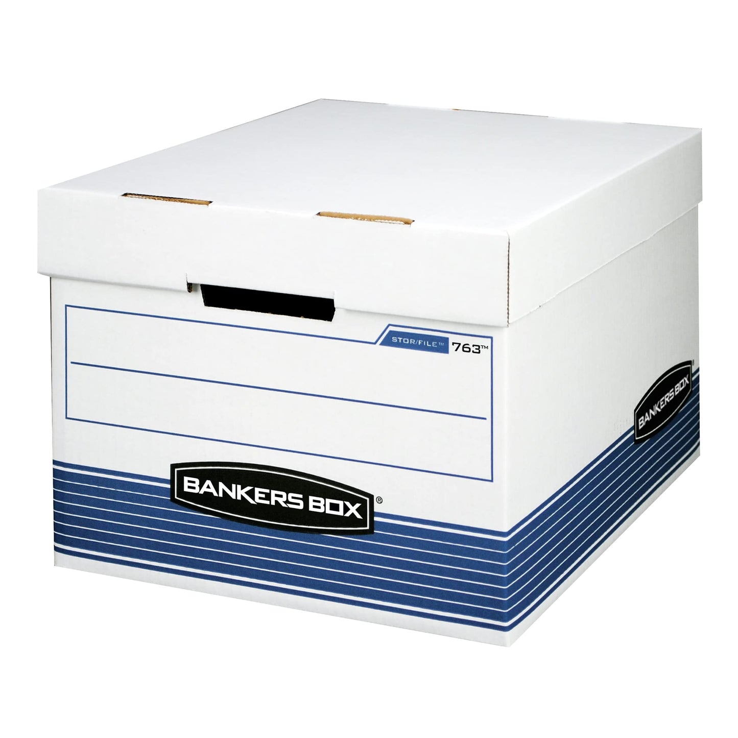 Bankers Box 30-Pack Medium-Duty File Storage Boxes, Letter/Legal, FastFold | Speed through filing with FastFold setup, sturdy stacking, reinforced handles, and dependable document protection.