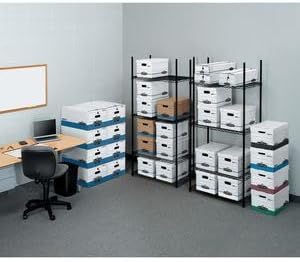 Bankers Box 6-Pack Basic Duty File Storage Boxes with Lids, Letter/Legal, STOR/FILE, (57036-04)