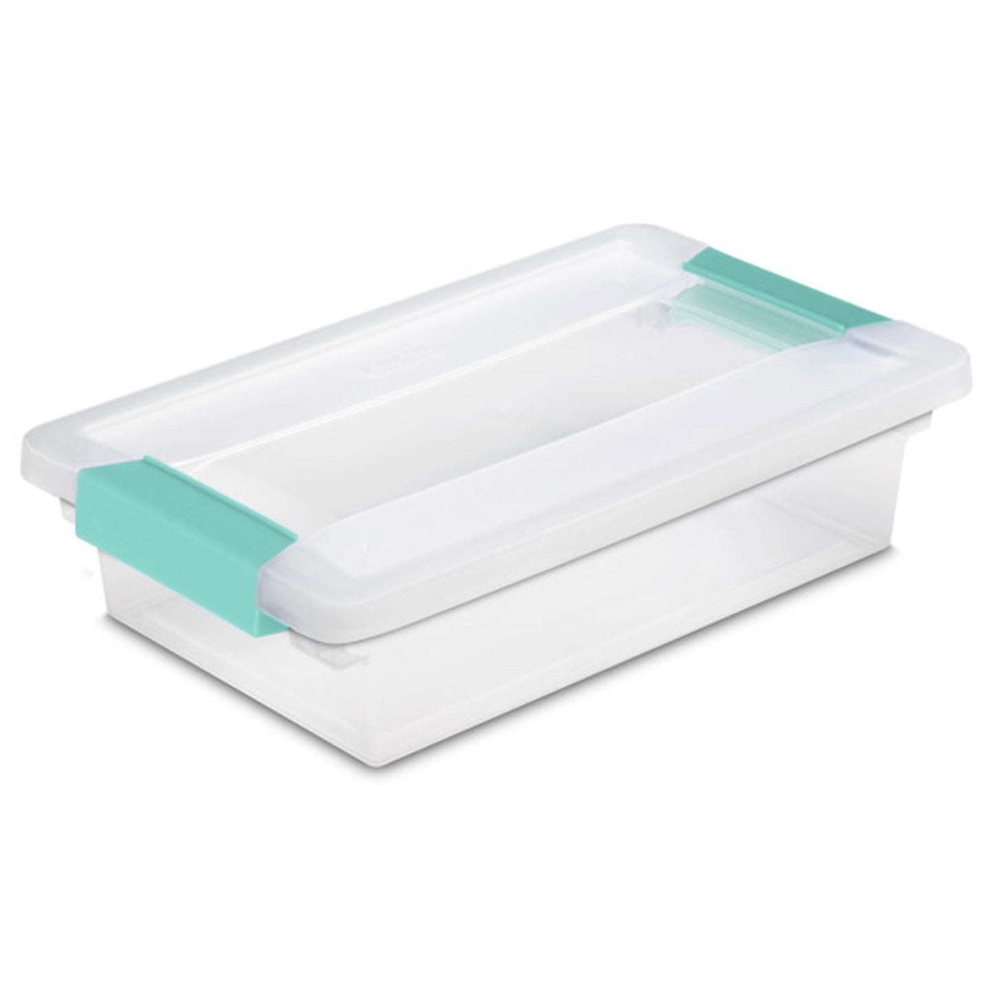 Sterilite Large Clip Box, Clear Storage Bin with Latching Lid, 6 Pack | Storage Containers with Latching Lids for Writing, Arts or Crafts Supplies - Home, Office, Classroom & Workshop Organization