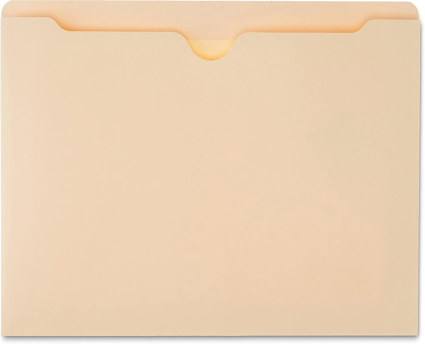 Amazon Basics Reinforced File Jackets, Letter Size, Straight-Cut Tab, 2 Inch Expansion, Manila, 50-Pack