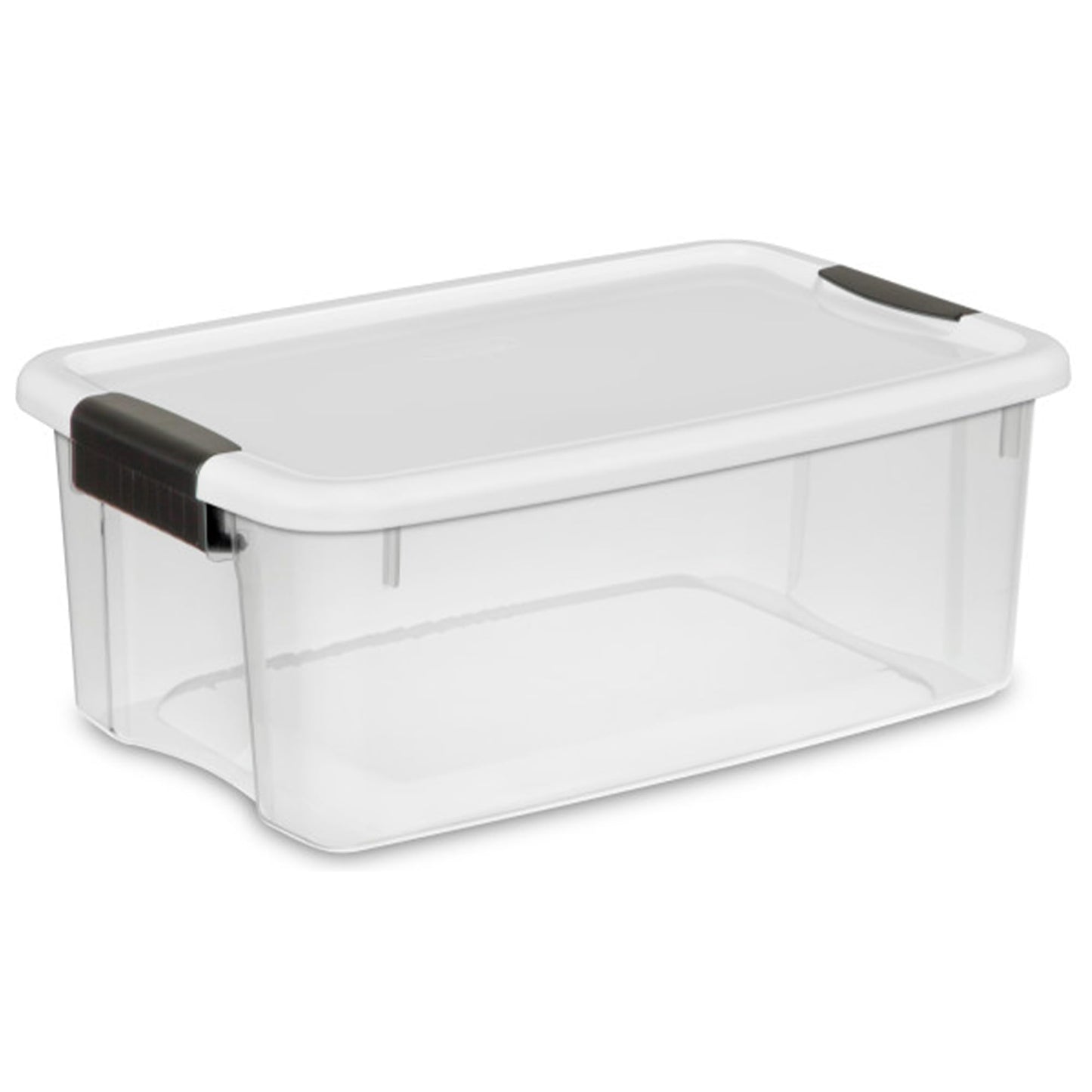 Sterilite 4 Pack Ultra Latching Box, Storage Bins with Lids, Clear Plastic, 70 Quart - Heavy-Duty Organizing Containers for Closet, Bathroom, and Office