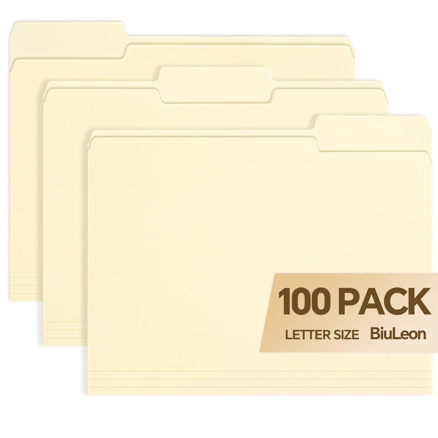 File Folders,21 Pack Manilla Folders 8.5x11,1/3 Cut Tabs Manila File Folders Letter Size for Easy Labeling and Organization,Vanilla Folders Great for Documents Home School Classroom Office Supplies