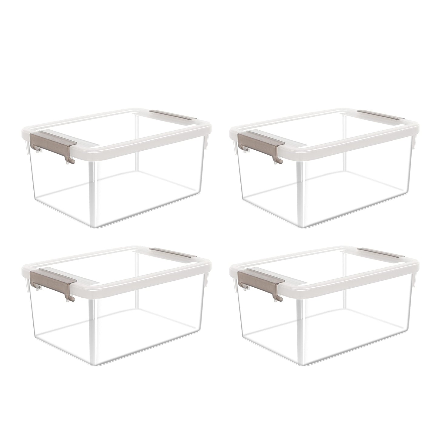 Citylife 10Packs 1.3Qt Small Storage Bins with Lids,Stackable Clear | Plastic Containers for Beads, Buttons, Sewing Supplies, Office Supplies and Small Toys