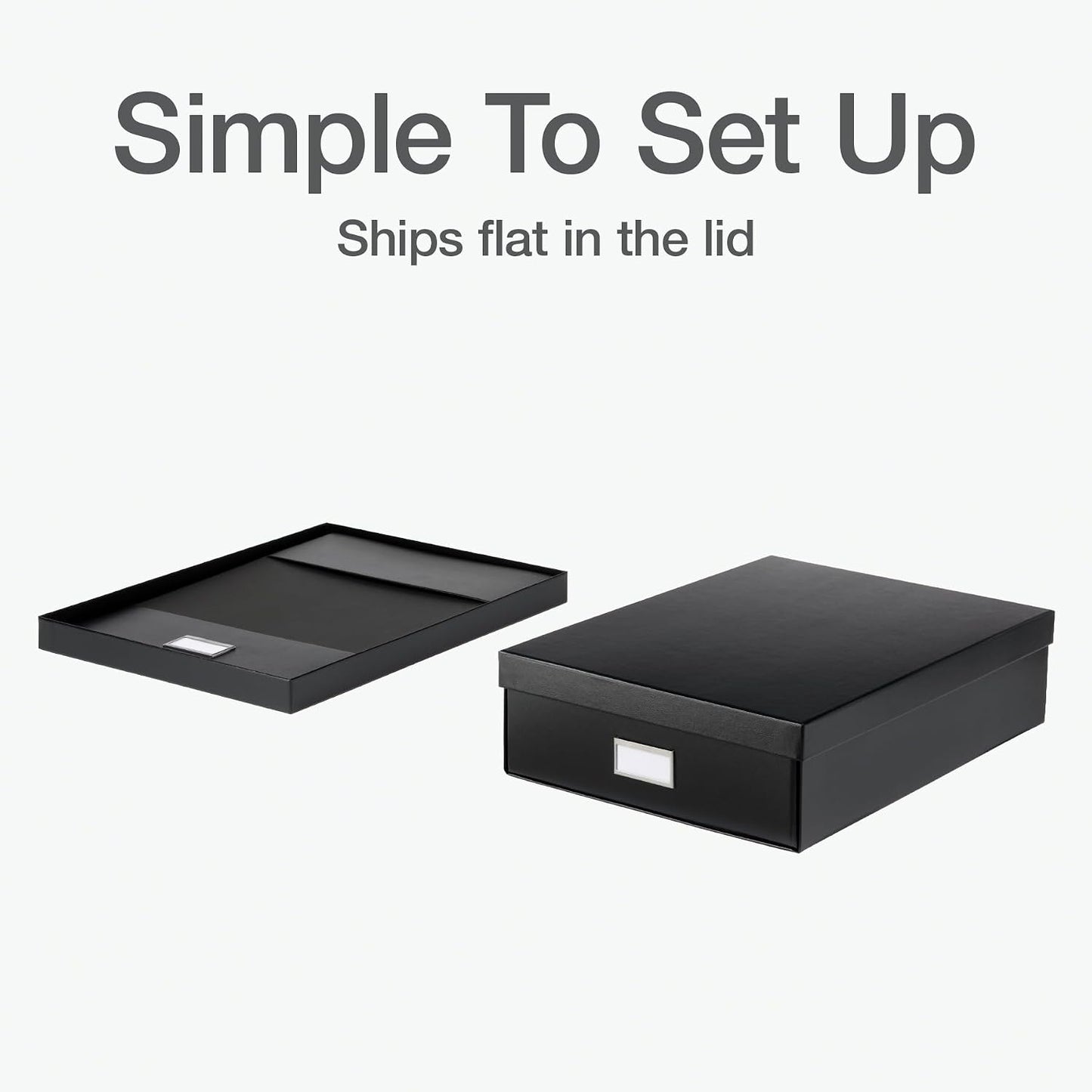 Oxford Keepsake Box, Protective Storage Box, Home and Office Organizer, Photo Storage Box, Souvenir Organizer, Large, 16" x 12" x 4 1/4" (41787)