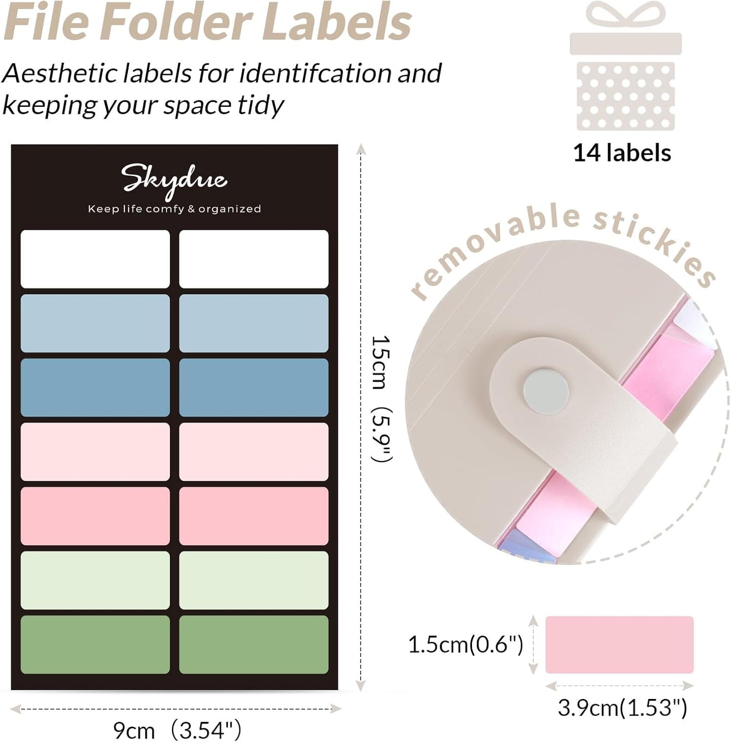 SKYDUE Expanding File Organizer with 8 Pockets, Accordion File Folders with Labels, Portable Document Paper Bill Receipt Organizer, Home College School Office Supplies, Letter Size,Milk Tea Brow