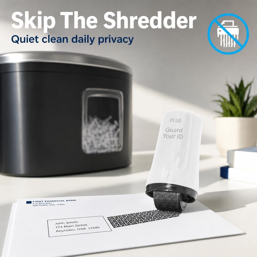 Guard Your ID Identity Theft Protection Roller Stamp, 3-Pack for Mail