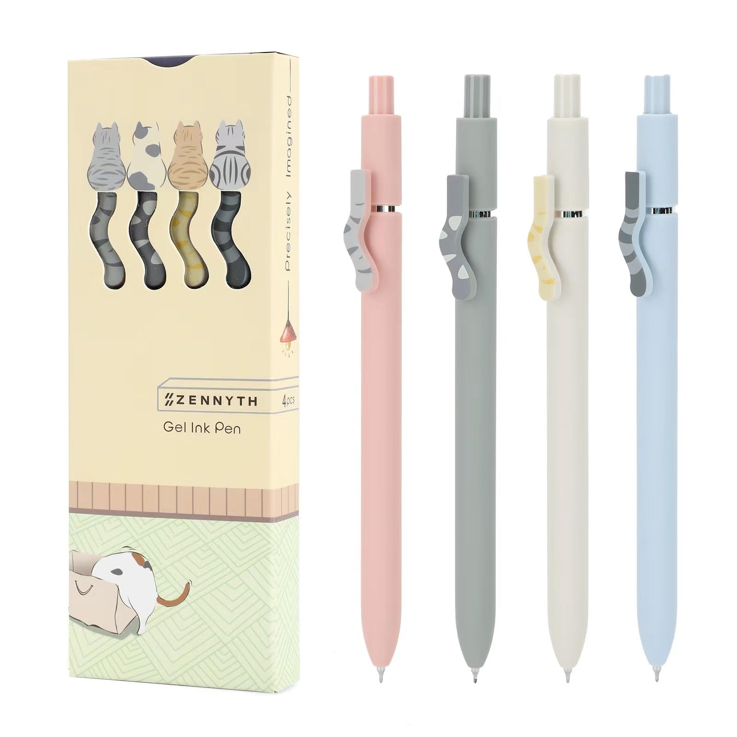 Ddaowanx Gel Pens,5 Pcs 0.5mm Retractable Quick Dry Black Ink Pens | Fine Point Smooth Writing Pens for Nurses,Teachers,Cute Stationery Office&School Supplies,Gifts for Women Stocking Stuffers