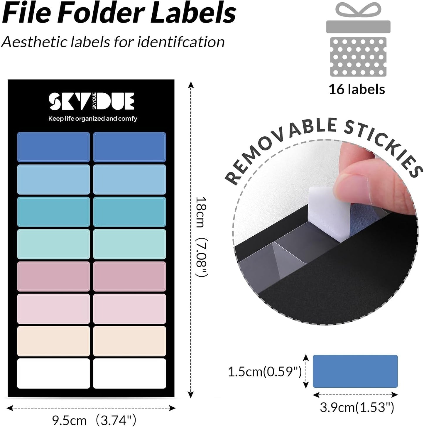 SKYDUE Accordion File Organizer, Expanding File Folder with 8 Pockets, Portable Document Paper Organizer, Letter/A4 Size Filing Folder，School Office Supplies Hospital Bag Essentials Black
