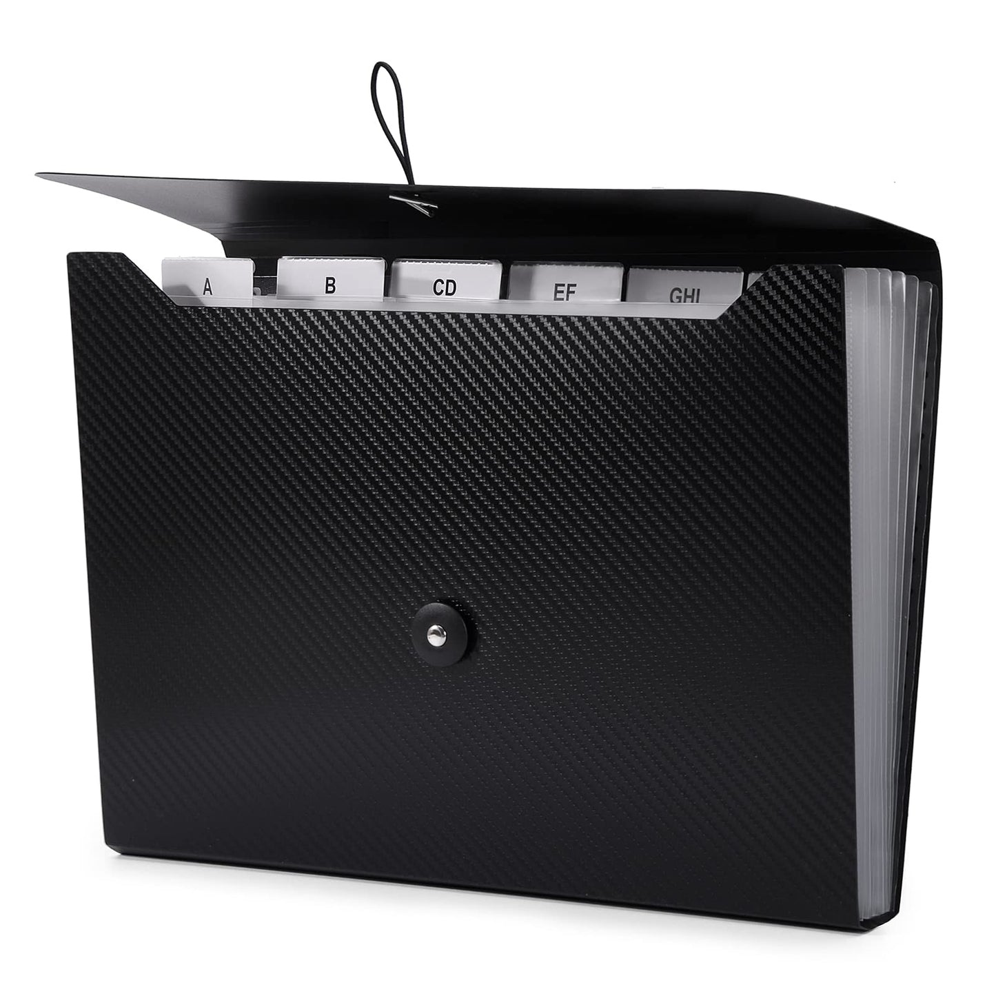 Expanding File Folder with Tabs, 13 Pockets File Organizer Accordion File Holder ，with Elastic Buckles Closure, A4 Paper Document Organizer for Home School Office