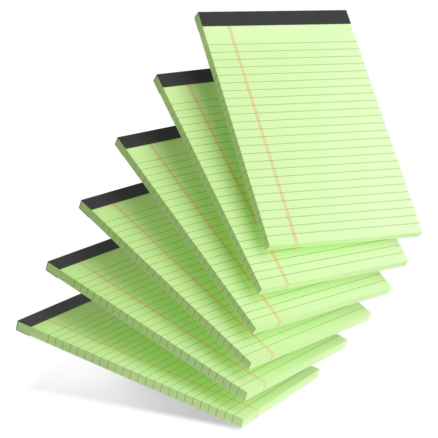 AILZFEI 5pcs Colored Note Pads 5x8 College Ruled Small Legal Pads Paper Notepads 5 Pack Study Back Writing Pads 5 x 8 Paper Pads Perforated Narrow Ruled Pads of Paper 30 Sheets/Pack