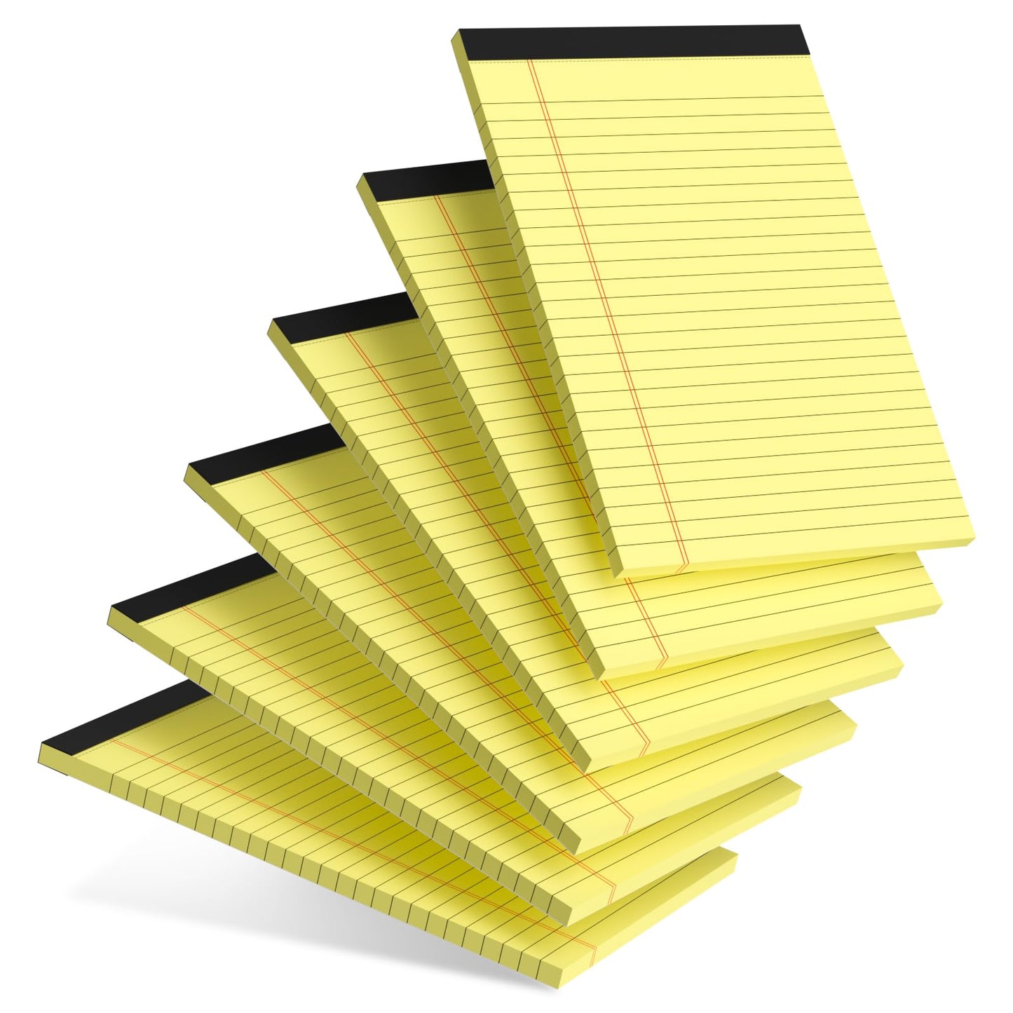AILZFEI 6pcs Small Note Pad 5x8 College Ruled Pink Legal Pads Paper Notepads 6 Pack Study Back Writing Pads 5 x 8 Legal Pads Perforated Narrow Ruled Pads of Paper Pink