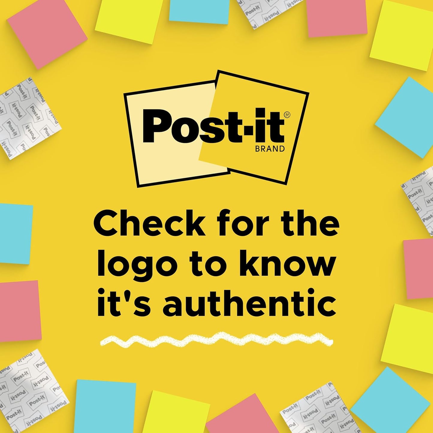Post-it Notes, 3 x 3 in, The Iconic Canary Yellow Note, 18 Pads | School Supplies and Office Products