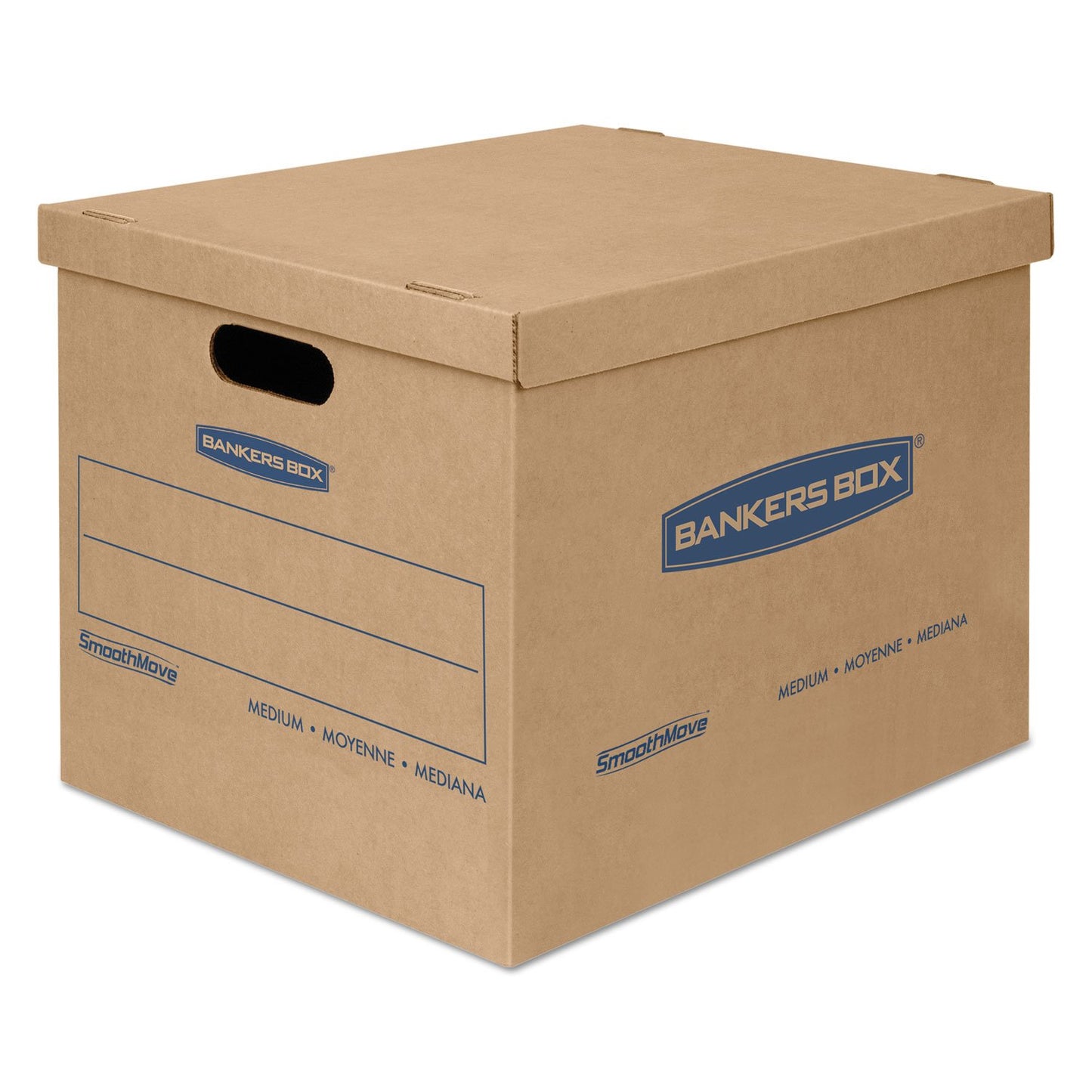 Bankers Box 10-Pack Small Classic Moving Boxes with Reinforced Handles | Pack books, files, and dense items with sturdy small boxes built for easy carrying and organized moves.