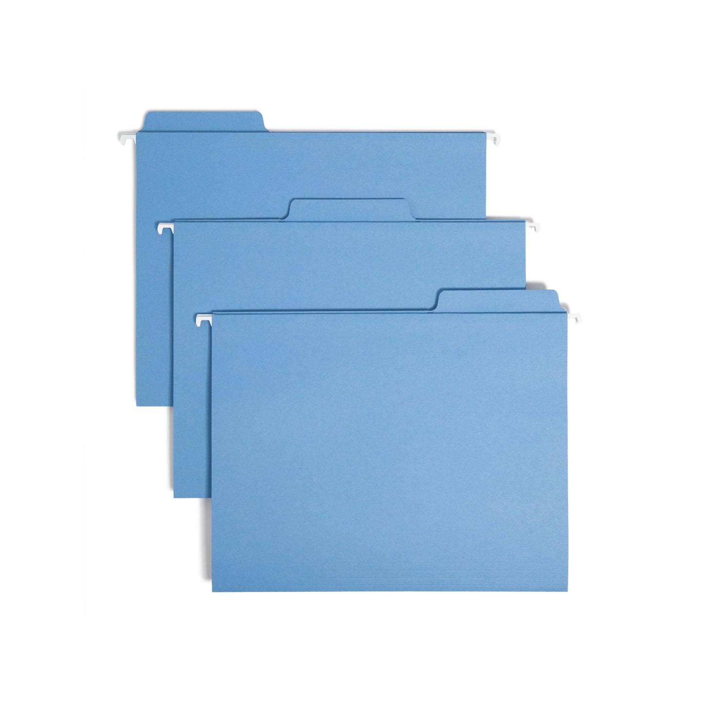 Smead FasTab Hanging File Folder, 1/3-Cut Built-in Tab, Letter Size, White, 20 per Box (64002)