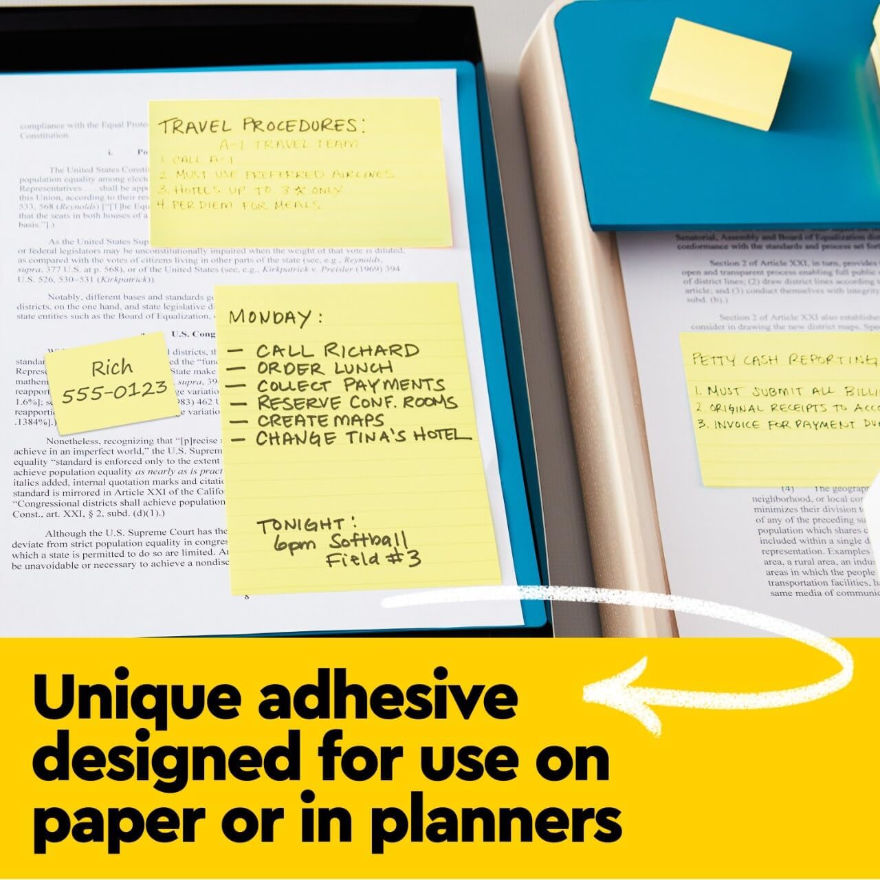 Post-it Notes, 3 x 3 in, The Iconic Canary Yellow Note, 18 Pads | School Supplies and Office Products