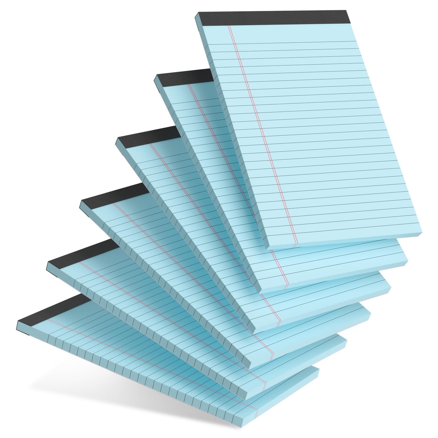 AILZFEI 5pcs Colored Note Pads 5x8 College Ruled Small Legal Pads Paper Notepads 5 Pack Study Back Writing Pads 5 x 8 Paper Pads Perforated Narrow Ruled Pads of Paper 30 Sheets/Pack