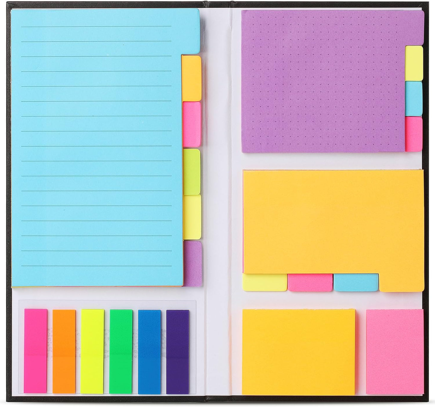 Mr. Pen- Sticky Notes Set, 410 Pack, Ruled, Dotted & Blank Notes | with 150 Index Tabs, Divider Sticky Pads for Bible Study, Office, School, Planning