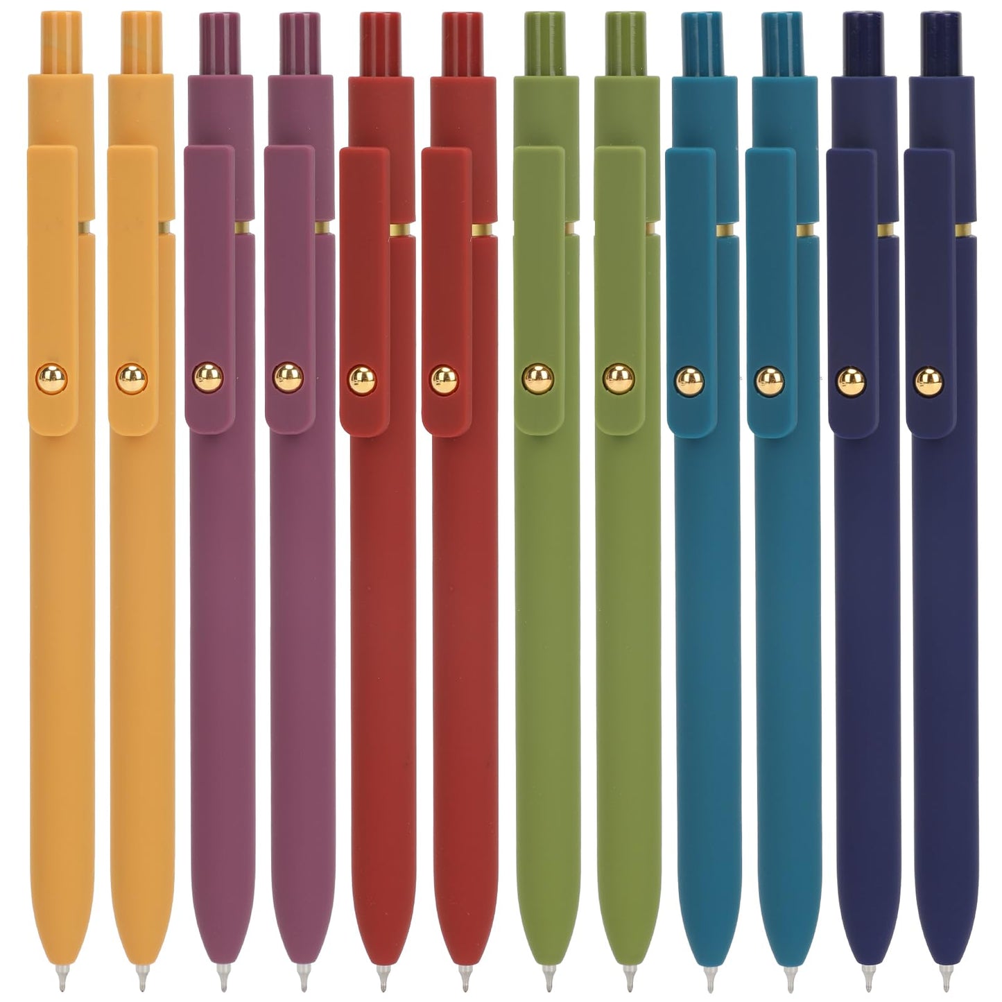 Ddaowanx Gel Pens,5 Pcs 0.5mm Retractable Quick Dry Black Ink Pens | Fine Point Smooth Writing Pens for Nurses,Teachers,Cute Stationery Office&School Supplies,Gifts for Women Stocking Stuffers