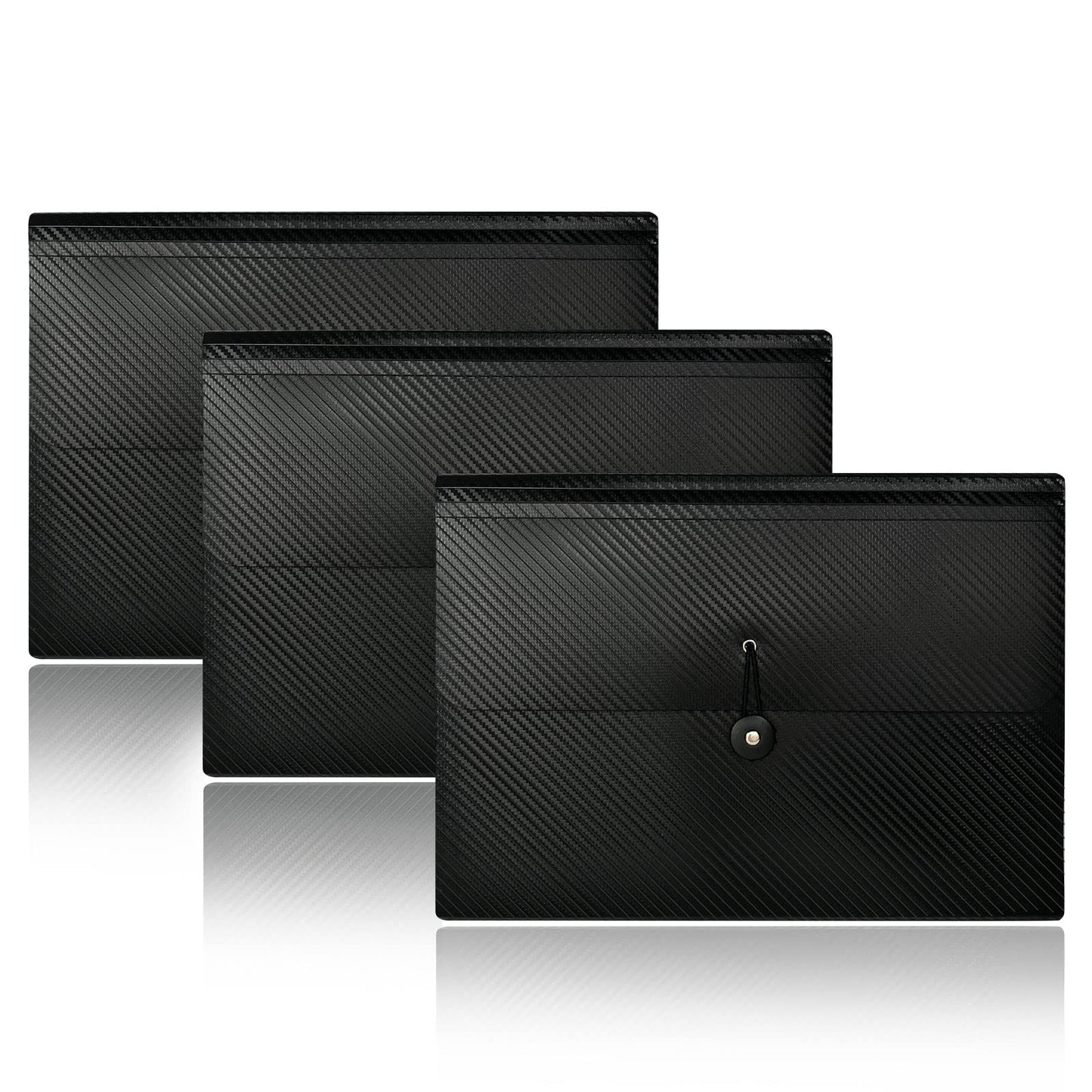 Expanding File Folder with Tabs, 13 Pockets File Organizer Accordion File Holder ，with Elastic Buckles Closure, A4 Paper Document Organizer for Home School Office