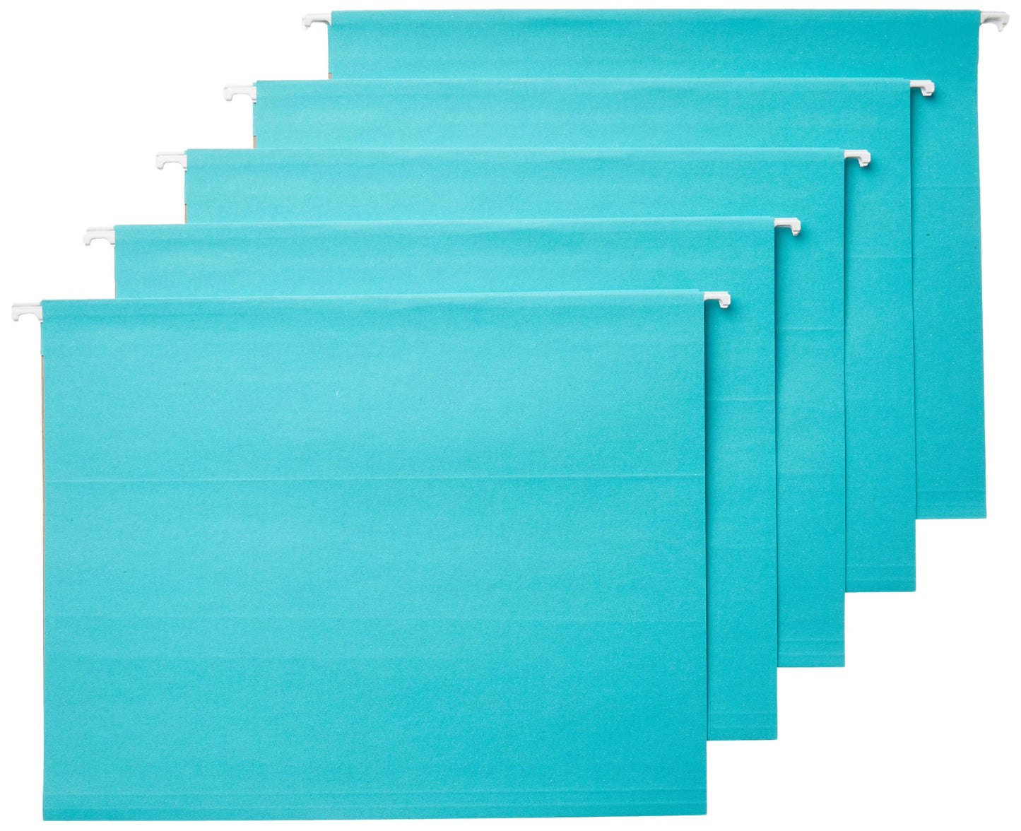 Amazon Basics Hanging File Folders with Adjustable Tabs, Sturdy Expandable Document Organizer, Letter Size 8.5x11 inch, Green, 25-Pack